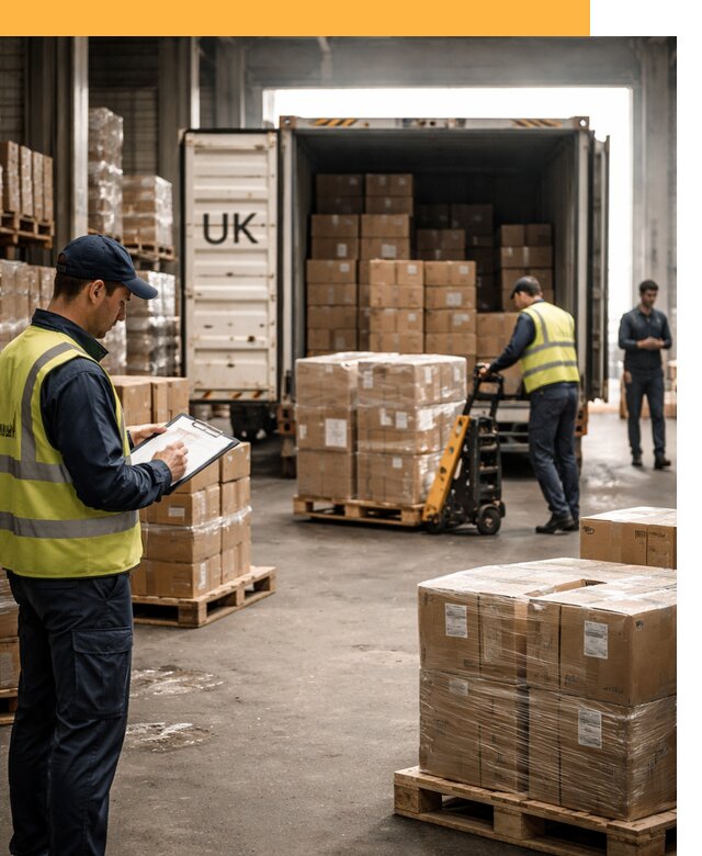 Доставка грузов из Великобритании с таможенным оформлением от 12711