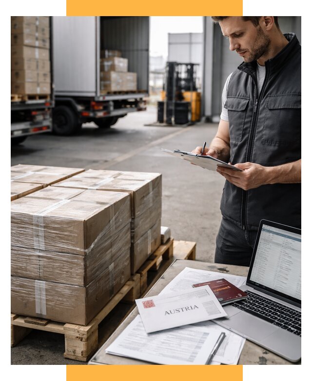 Доставка в Австрию от 66099 р. Логистика и экспорт СетСервис-Бла