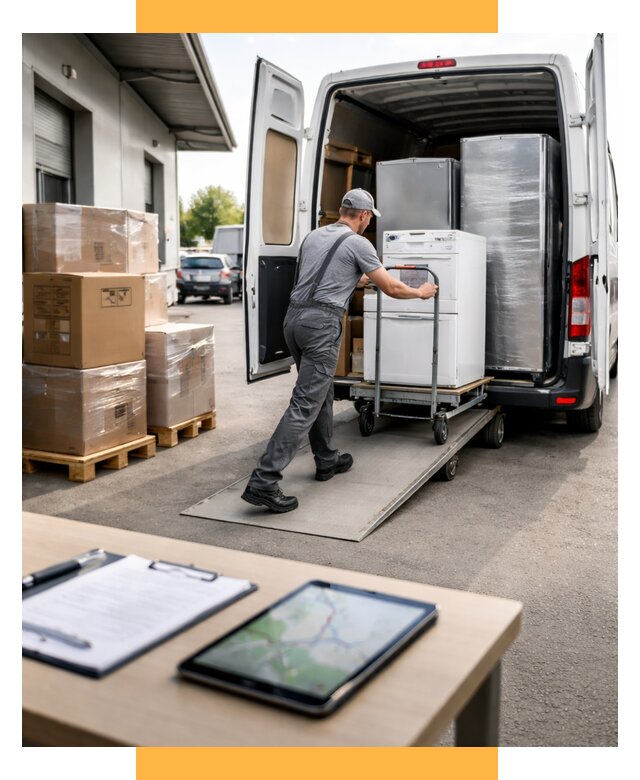 Перевозка бытовой техники от 6610 р. - логистика СетСервис-Бла