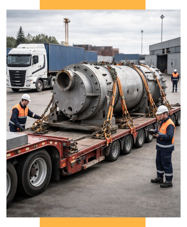 Перевозка тяжеловесных грузов под ключ от 152535 р. | СетСервис-Бла